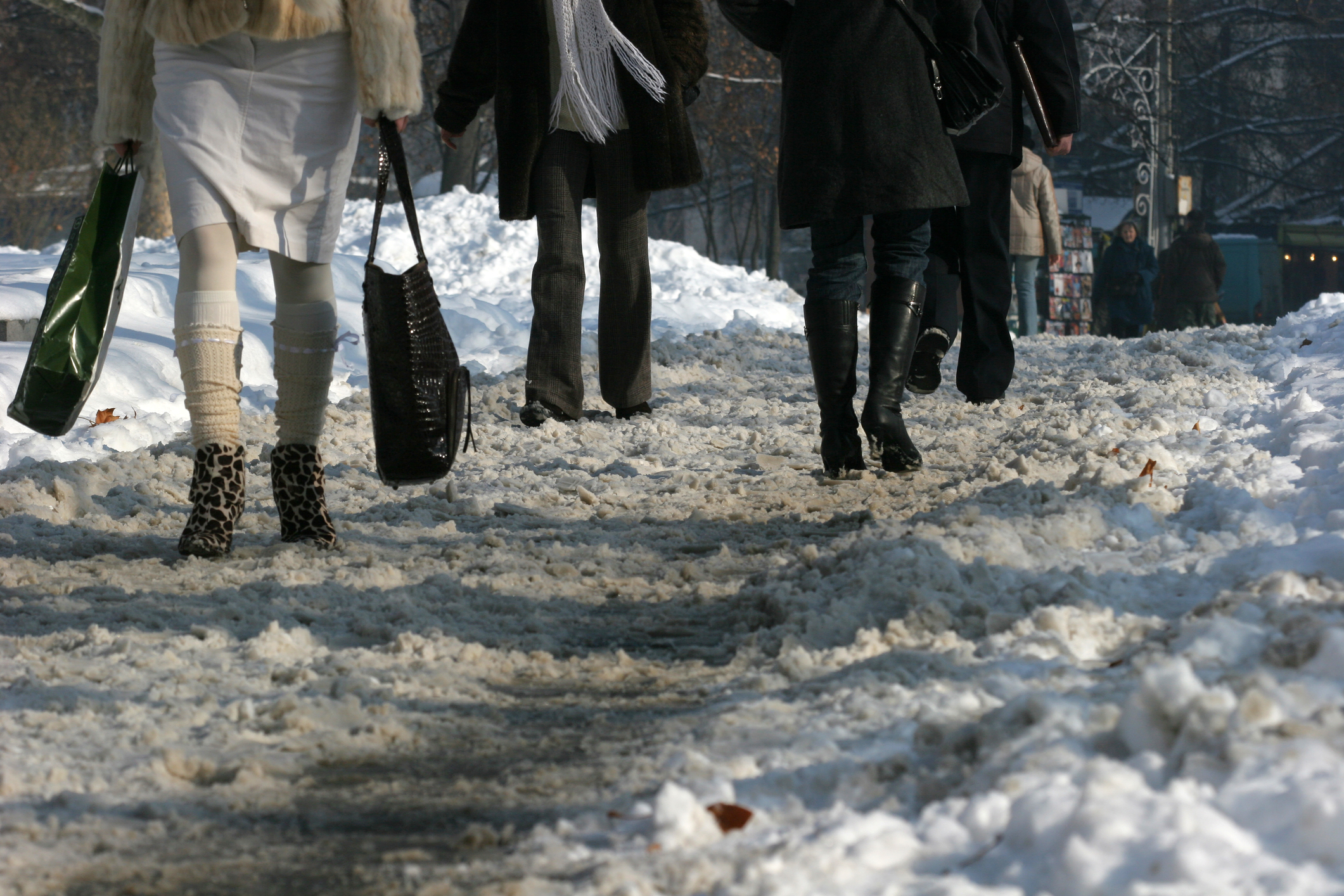 clear your snowy sidewalk